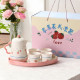 Porcelain Teapot & Cup Set 4 Pcs